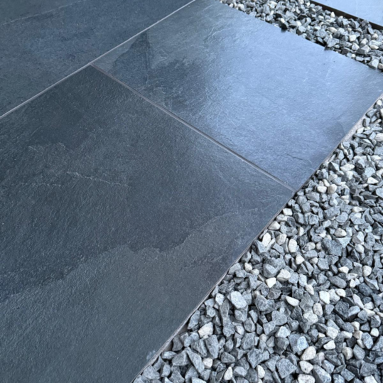 Brazilian Black Slate 20mm Outdoor Porcelain Paving - 900 x 600