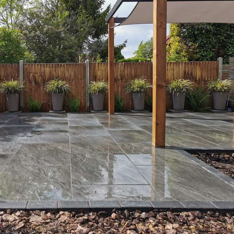 Anthracite Black 20mm Outdoor Porcelain Paving - Patio Packs