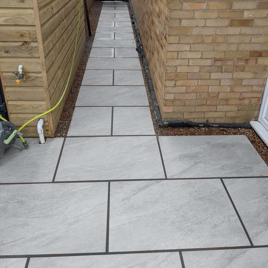 Anthracite Light Grey 20mm Outdoor Porcelain Paving - 900 x 600