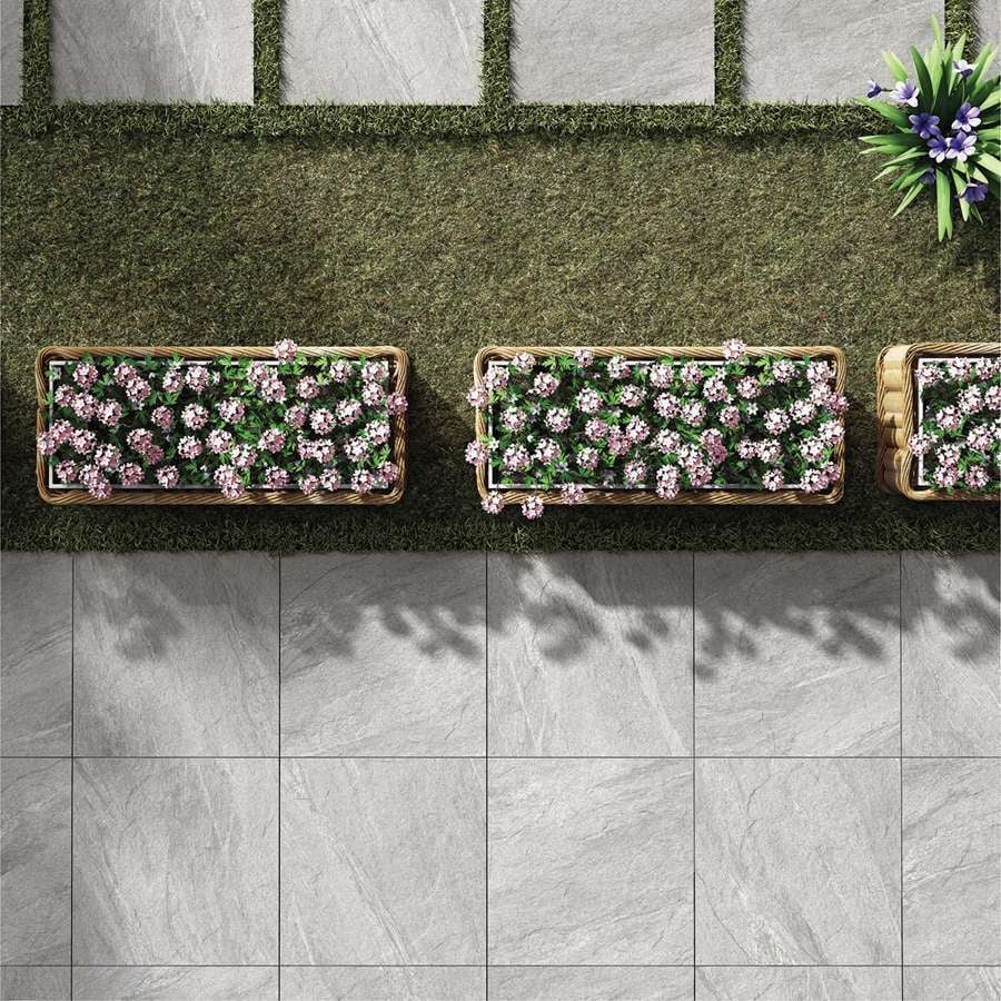 Anthracite Light Grey 20mm Outdoor Porcelain Paving - 600 x 600