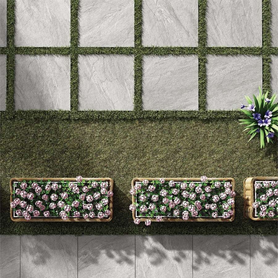 Anthracite Light Grey 20mm Outdoor Porcelain Paving - 600 x 600