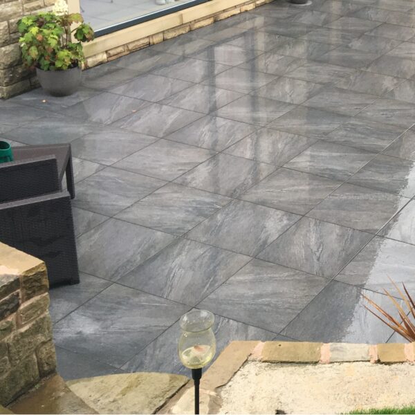 Anthracite Black 20mm Outdoor Porcelain Paving - 600 x 600