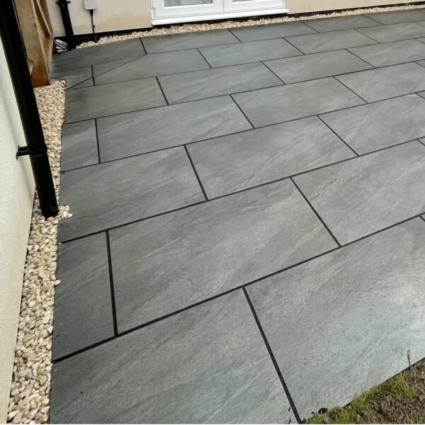Anthracite Black 20mm Outdoor Porcelain Paving - 900 x 600