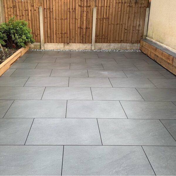 Anthracite Black 20mm Outdoor Porcelain Paving - 900 x 600
