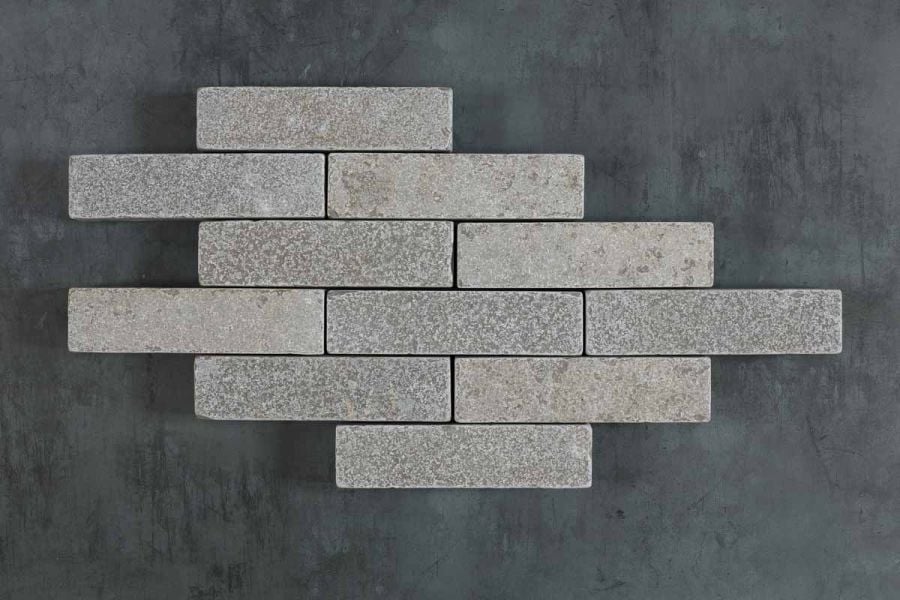 Antique Grey Tumbled Herringbone Pavers Slabs