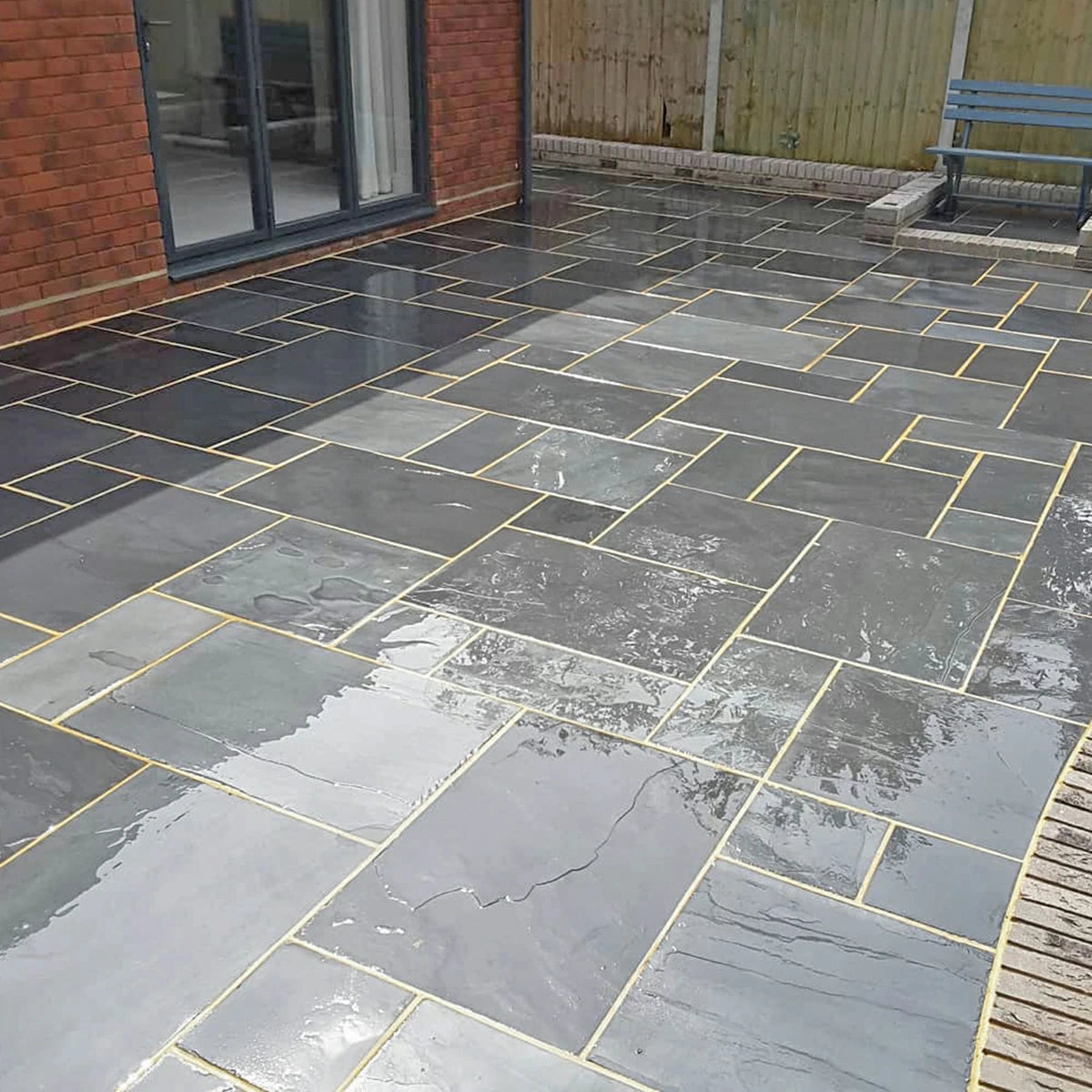 Brazilian Black Slate Paving Slabs