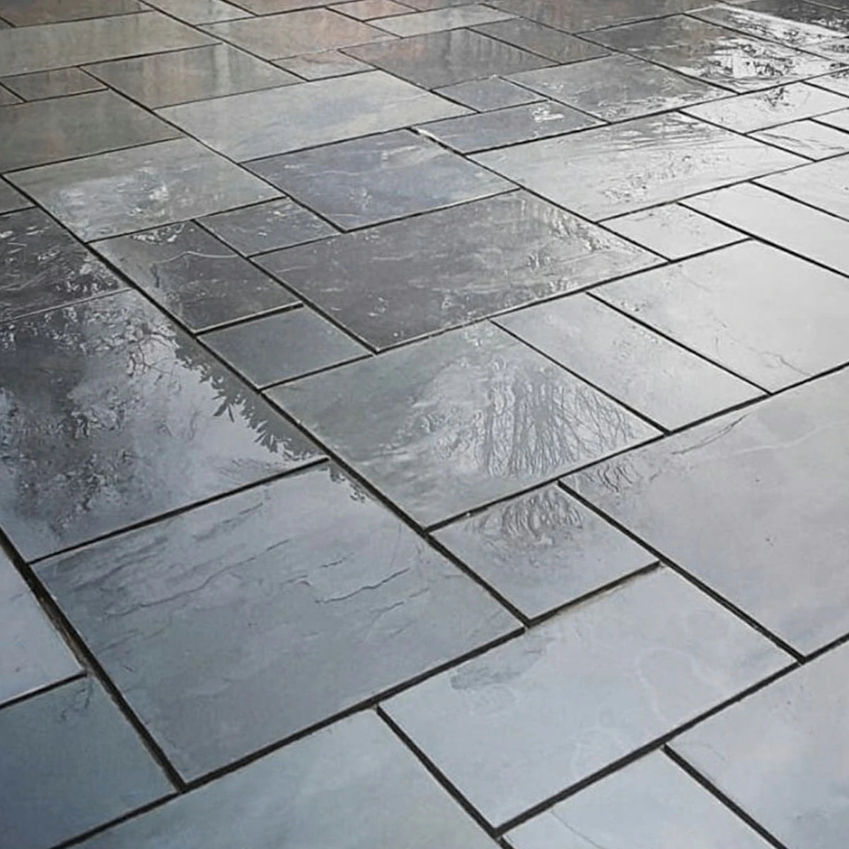 Brazilian Black Slate Paving Slabs
