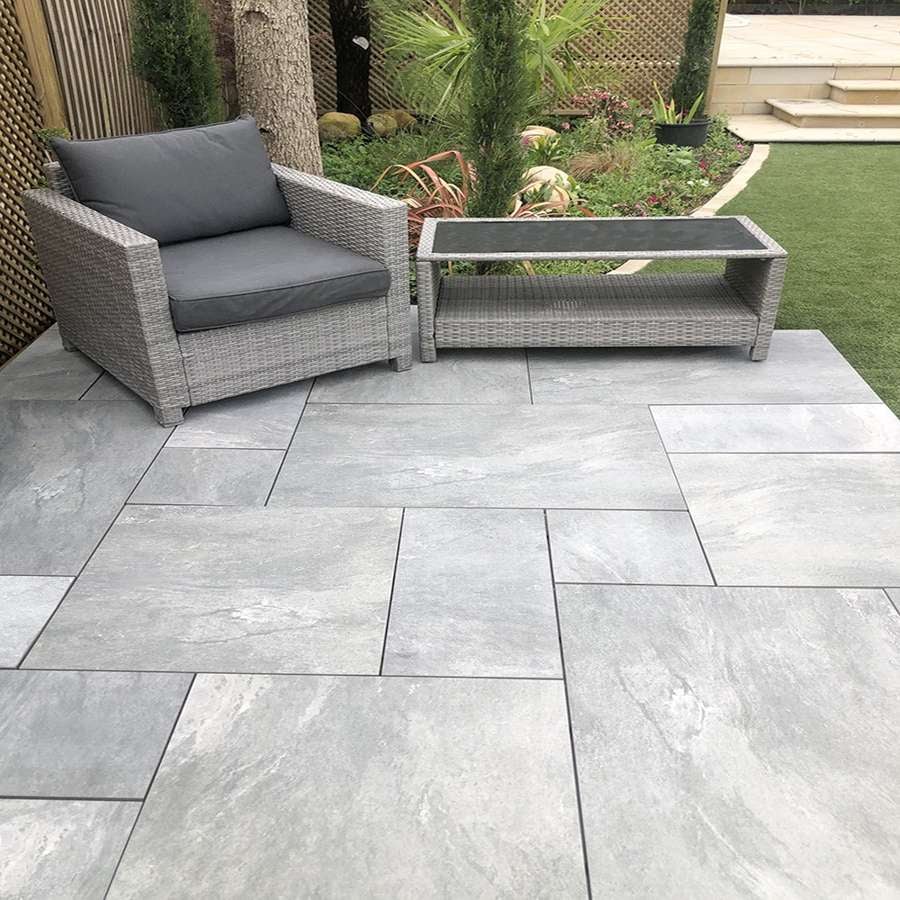 Earthcore Espirit Grey 20mm Outdoor Porcelain Paving - Patio Packs