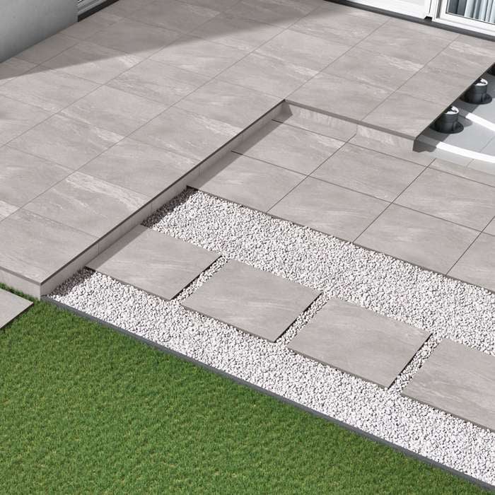 Earthcore Esprit Grey 16mm Outdoor Porcelain Paving - 900 x 600