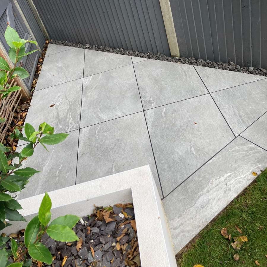 Earthcore Esprit Grey 16mm Outdoor Porcelain Paving - 900 x 600