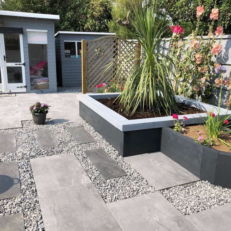 Earthcore Espirit Grey 20mm Outdoor Porcelain Paving - Patio Packs