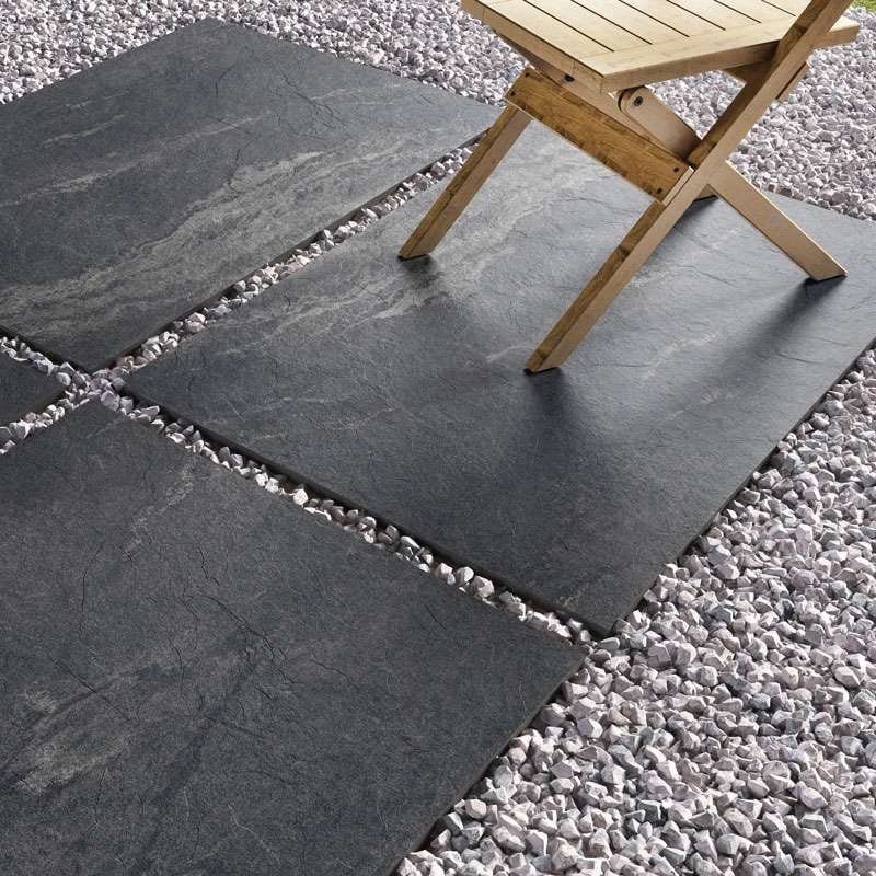 Earthcore Espirit Black 20mm Outdoor Porcelain Paving - 900 x 600