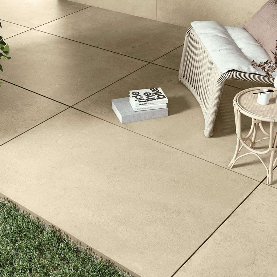 Fossil Mint 20mm Outdoor Porcelain Paving - 900 x 600