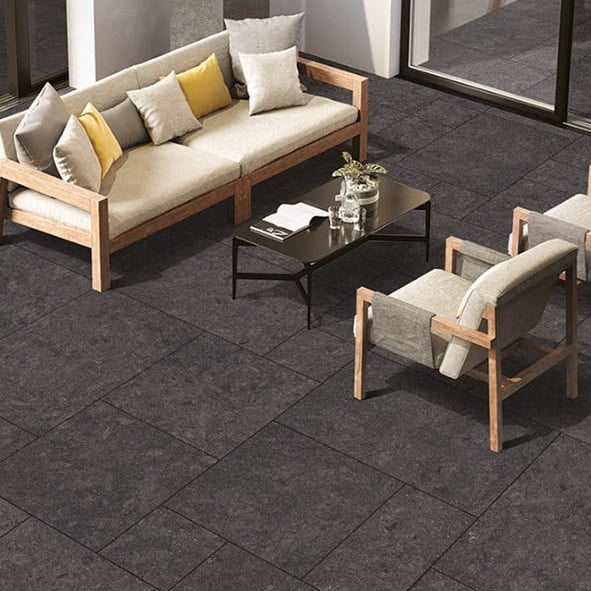 Fossil Nero 20mm Outdoor Porcelain Paving - 900 x 600