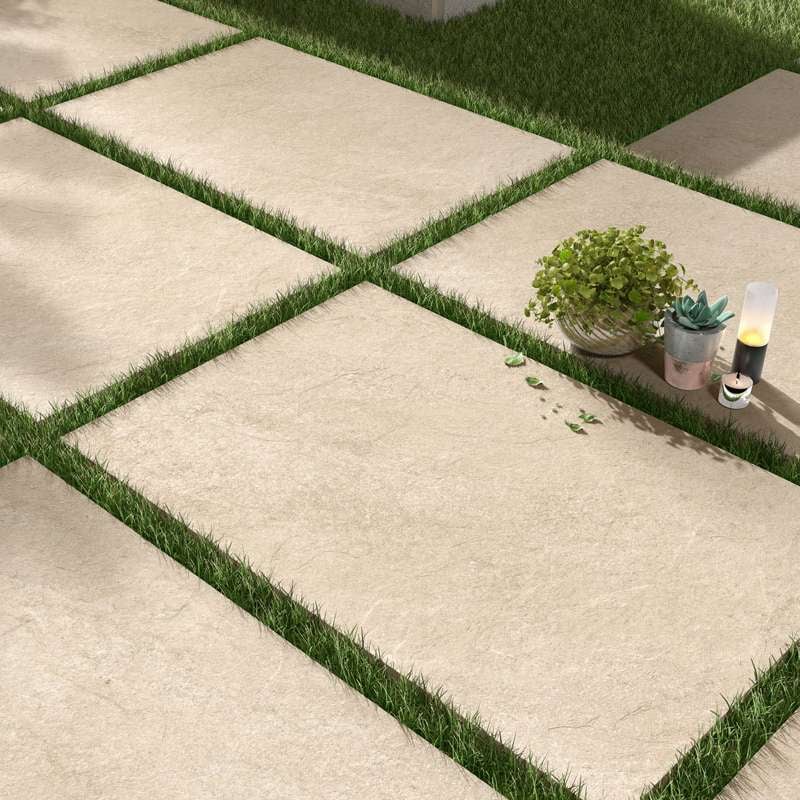 Hs Beige 16mm Outdoor Porcelain Paving - 900 x 600