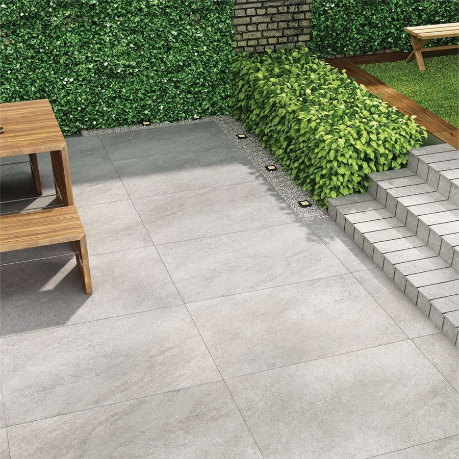 HS Grey 20mm Outdoor Porcelain Paving - Patio Packs