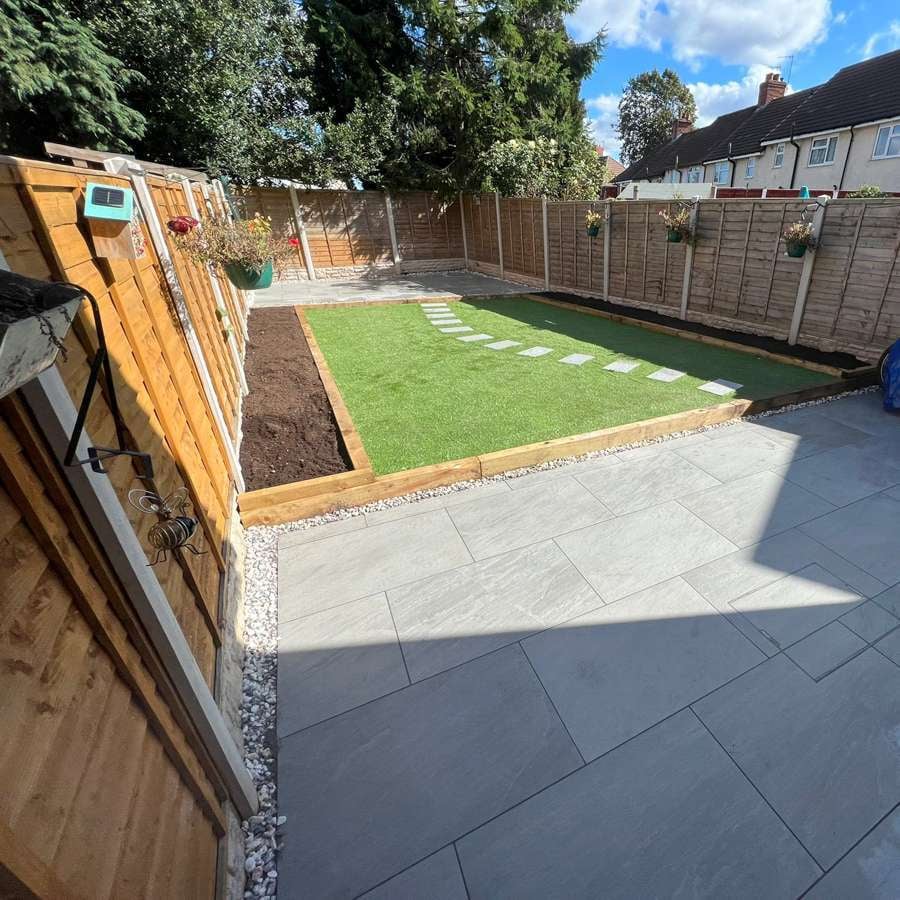 Kandla Grey 16mm Outdoor Porcelain Paving - 900 x 600