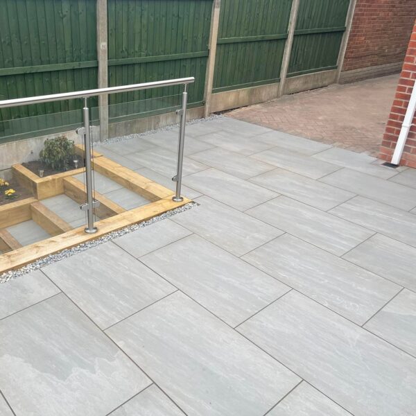 Kandla Grey 20mm Outdoor Porcelain Paving - 900 x 600