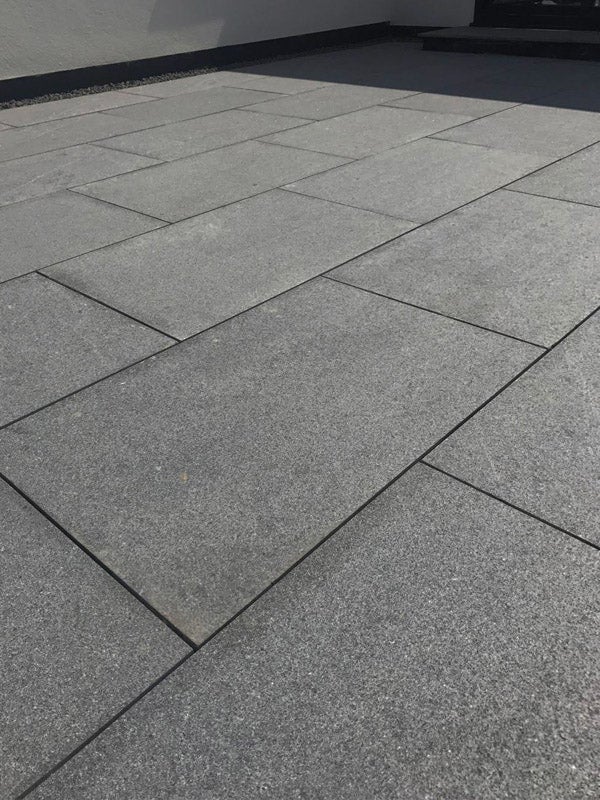 Blue Black Granite Sawn Edges Paving Slabs
