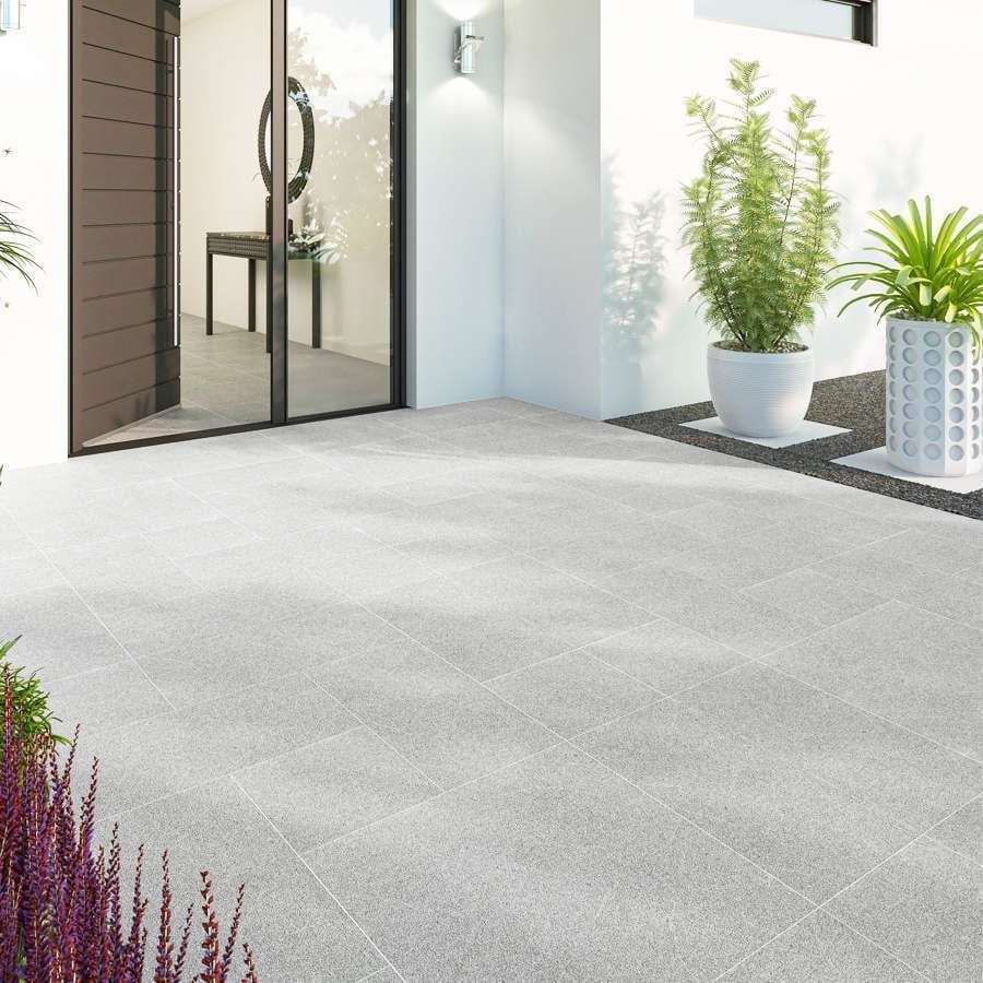 Granite Mid Grey 20mm Outdoor Porcelain Paving - 900 x 600