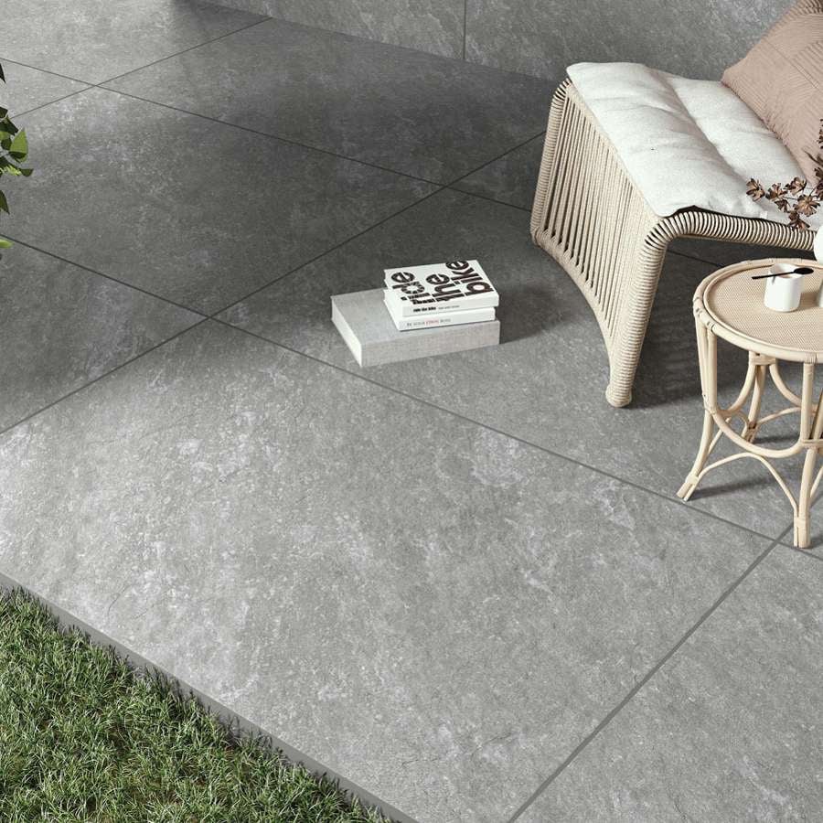 Quartz Grey 20mm Outdoor Porcelain Paving - 900 x 600