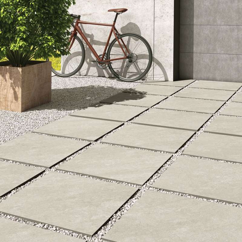 Quartz White 16mm Outdoor Porcelain Paving - 900 x 600