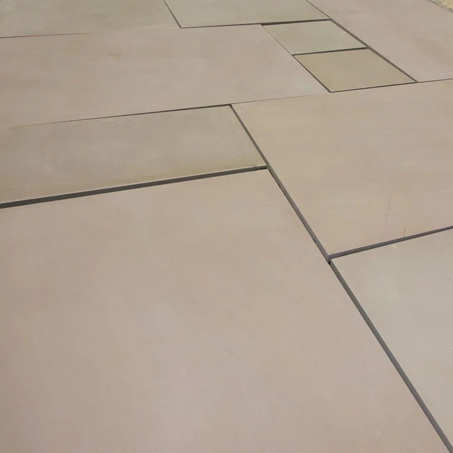Raj Green Sawn Honed Paving Slabs