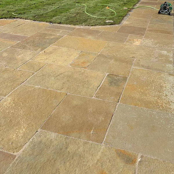 Tandur Yellow Limestone Paving Slabs