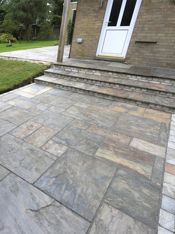 Vijaya Gold Rustic Slate Paving Slabs
