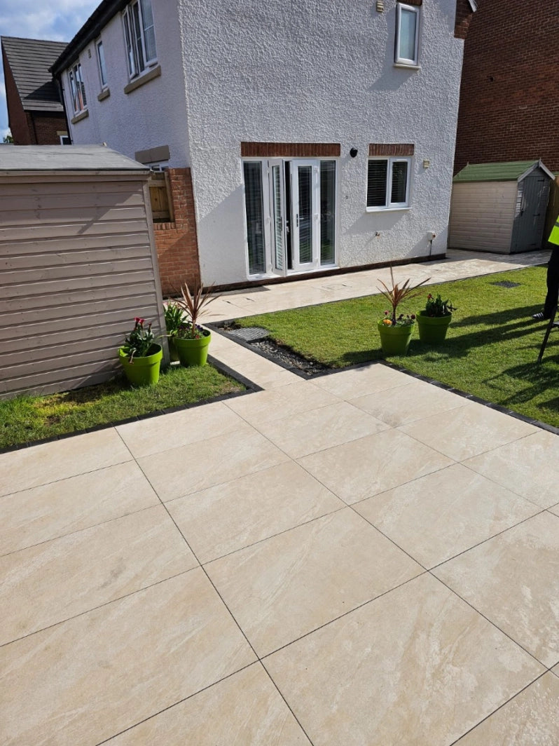 County Crema 20mm Outdoor Porcelain Paving - 900 x 600