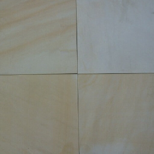 White Mint Sawn Honed Paving Slabs