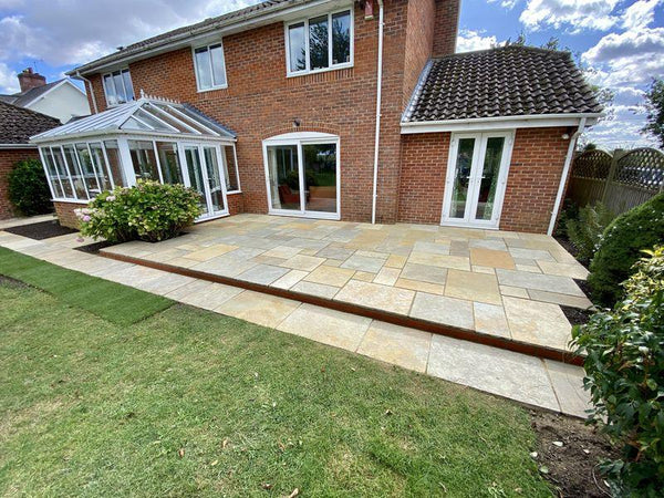 Tandur Yellow Limestone Paving Slabs
