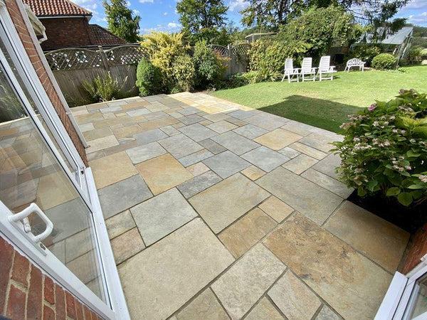 Tandur Yellow Limestone Paving Slabs