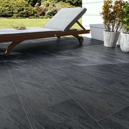 Anthracite Black 16mm Outdoor Porcelain Paving - 900 x 600