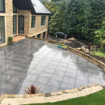 Anthracite Black 20mm Outdoor Porcelain Paving - Patio Packs