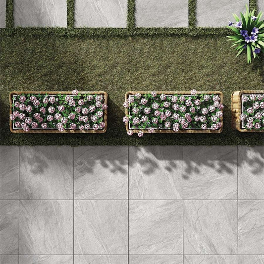 Anthracite Light Grey 20mm Outdoor Porcelain Paving - 600 x 600