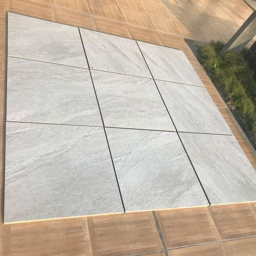 Anthracite Light Grey 20mm Outdoor Porcelain Paving - 600 x 600