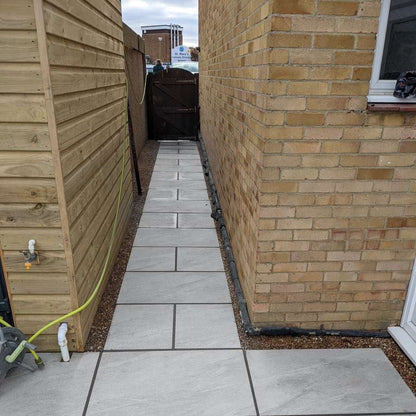 Anthracite Light Grey 20mm Outdoor Porcelain Paving - 600 x 600