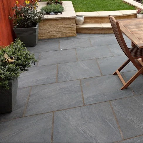 Anthracite Black 20mm Outdoor Porcelain Paving - 600 x 600