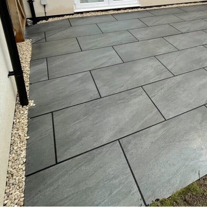 Anthracite Black 20mm Outdoor Porcelain Paving - 900 x 600