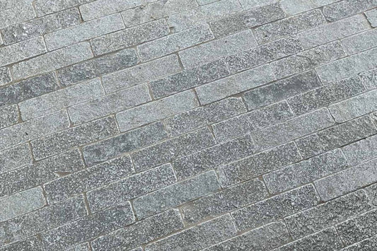 Antique Grey Tumbled Herringbone Pavers Slabs