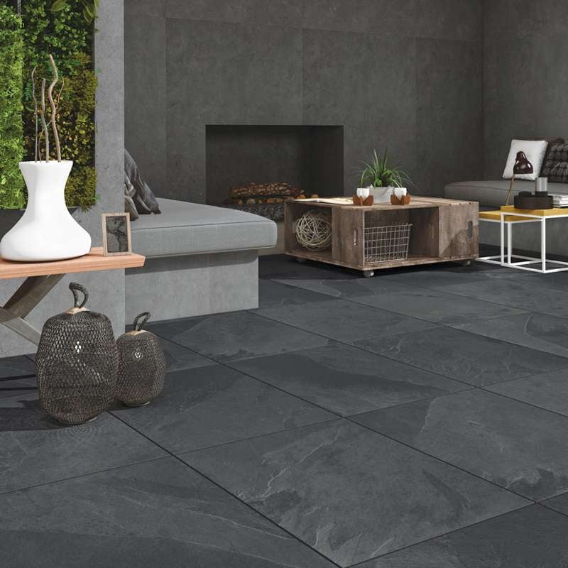 Brazilian Black 16mm Outdoor Porcelain Paving - 900 x 600