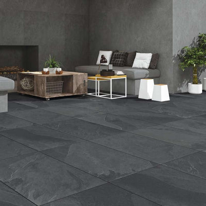 Brazilian Black 16mm Outdoor Porcelain Paving - 900 x 600