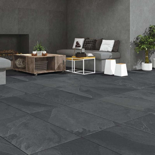 Brazilian Black 16mm Outdoor Porcelain Paving - 900 x 600
