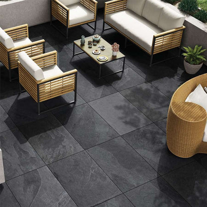 Brazilian Black 16mm Outdoor Porcelain Paving - 900 x 600
