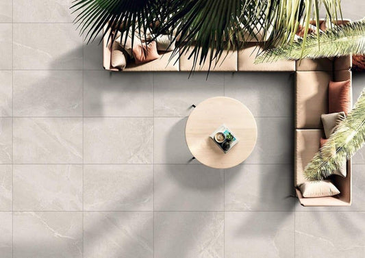 Bodo White 20mm Outdoor Porcelain Paving - 900 x 600