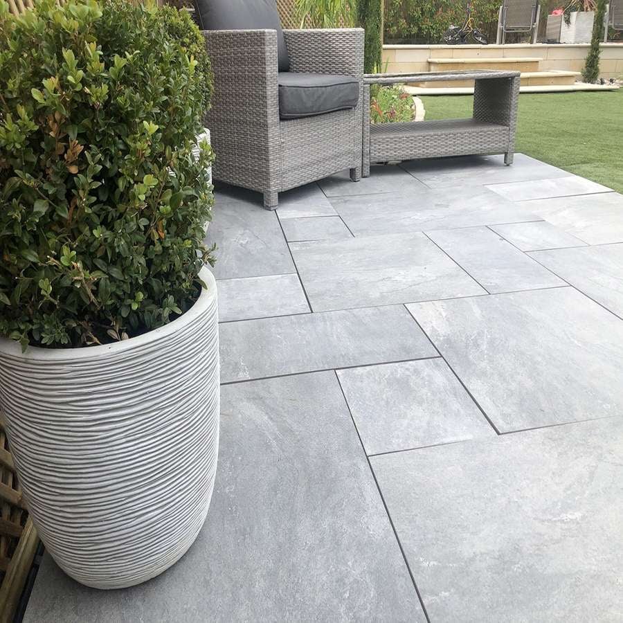 Earthcore Espirit Grey 20mm Outdoor Porcelain Paving - Patio Packs