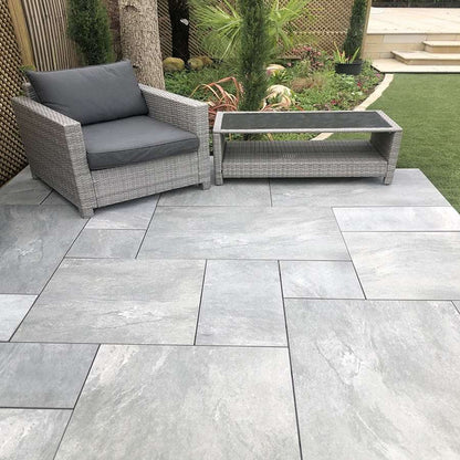 Earthcore Espirit Grey 20mm Outdoor Porcelain Paving - Patio Packs