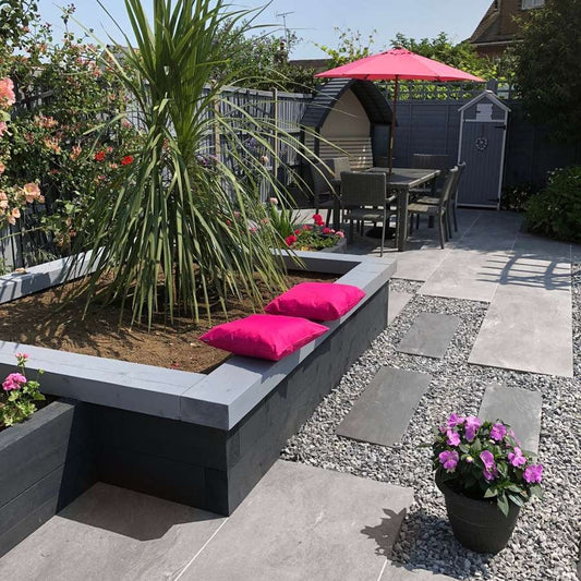 Earthcore Espirit Grey 20mm Outdoor Porcelain Paving - 600 x 600