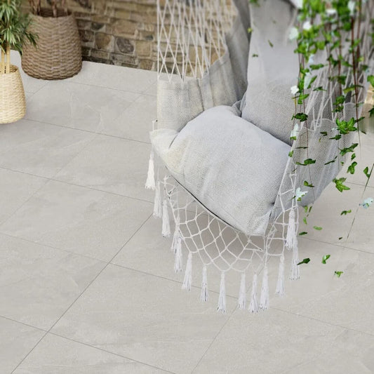 Getafe Grey 20mm Outdoor Porcelain Paving - 900 x 600